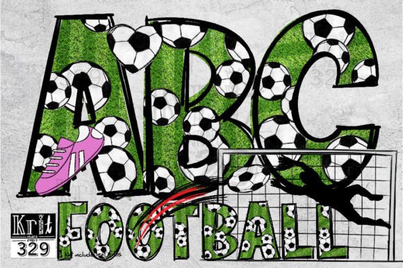 Alphabet Soccer Ball Pattern PNG Design: Graphics & Crafts