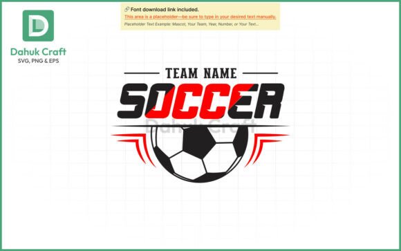 Mascot Soccer Team SVG Graphics & Logos