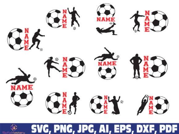 Name Soccer Svg: Soccer Graphics for Crafts