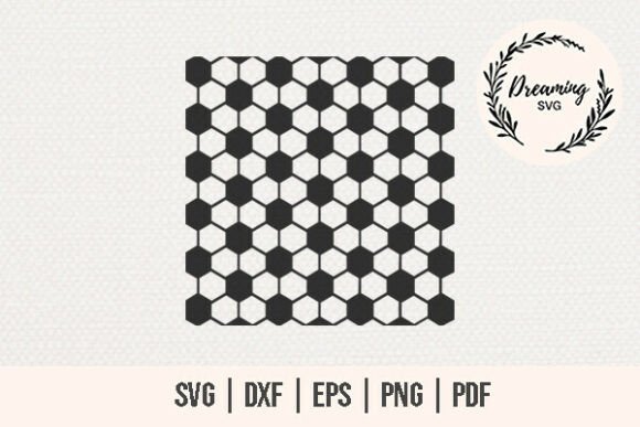 Soccer Ball Pattern SVG for Sports Graphics & Illustrations