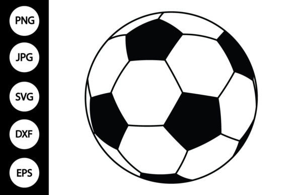 Soccer Ball SVG Clipart for Crafts and Graphics
