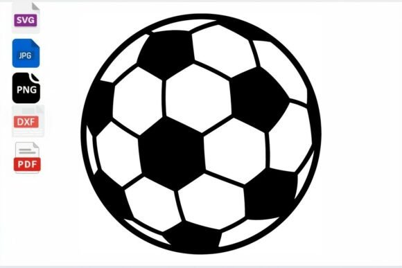 Soccer Ball SVG Cut File: Graphics for Crafts
