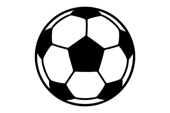 Soccer Ball SVG Silhouette: Graphics for Crafts