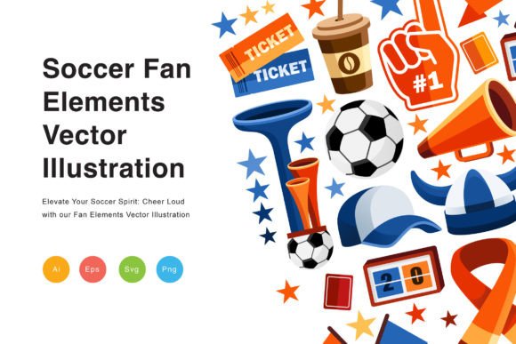 Soccer Fan Graphics: A Vector Illustration Review