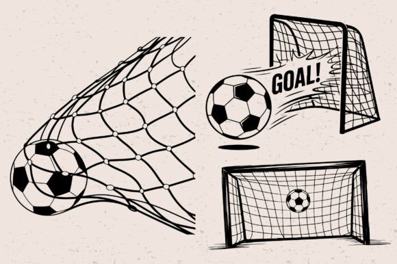 Soccer Goal SVG, Soccer Net PNG