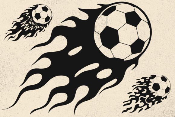 Soccer SVG Bundle & Ball Monogram Graphics Crafts