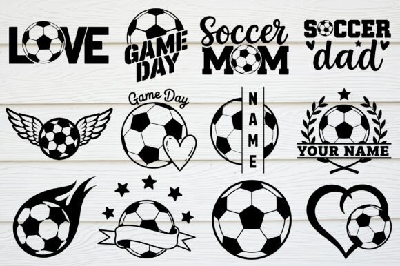 Soccer SVG Bundle & Soccer Mom PNG: Graphics for Crafts